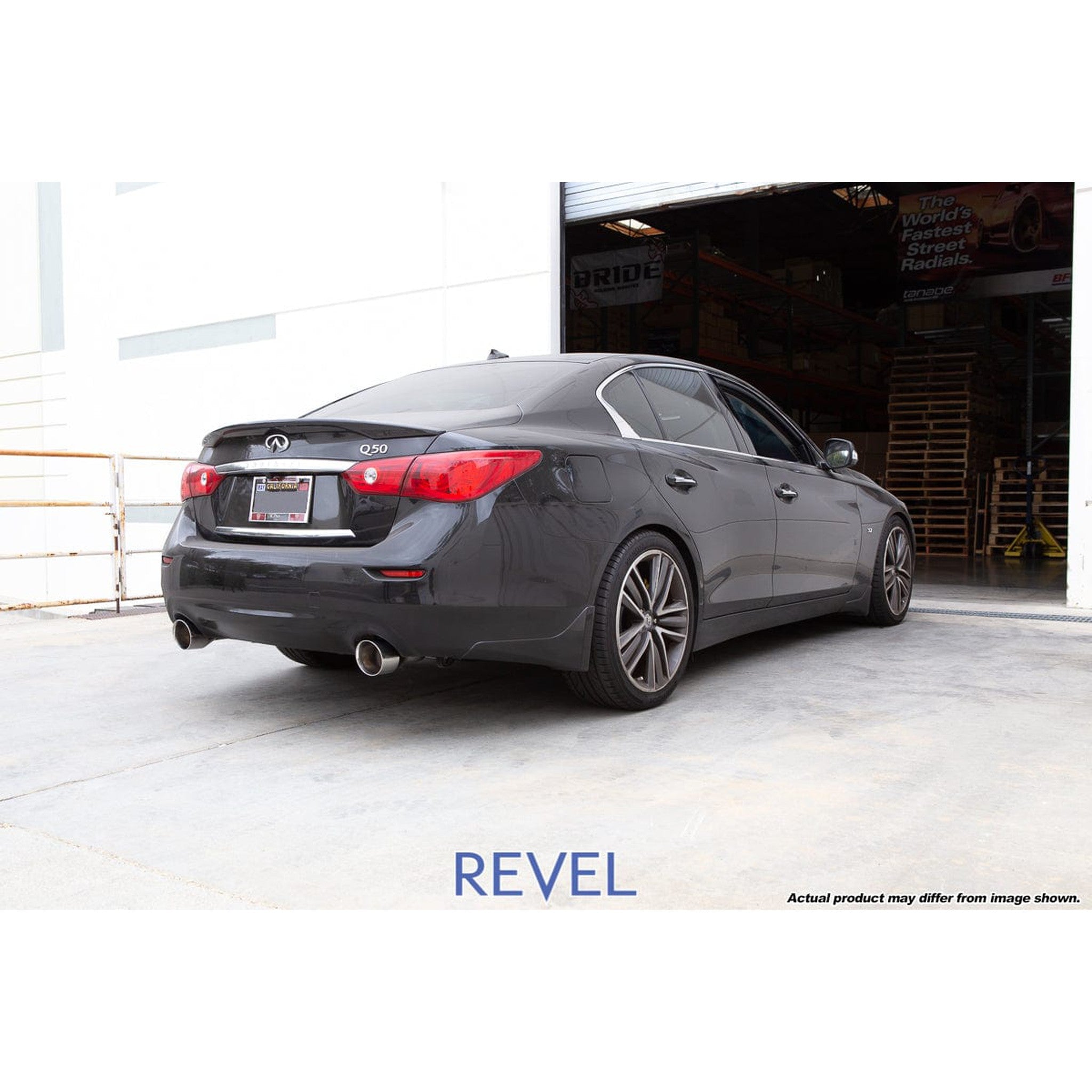 Revel Medallion Touring-S Catback Exhaust - Dual Muffler / Axle Back 14-15 Infiniti Q50 AWD/RWD