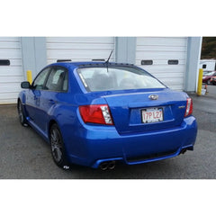 RokBlokz Black Rally Mud Flaps with White Logo Subaru WRX / STI 2011-2014 Sedan | S-GV-O-BLK/WHT