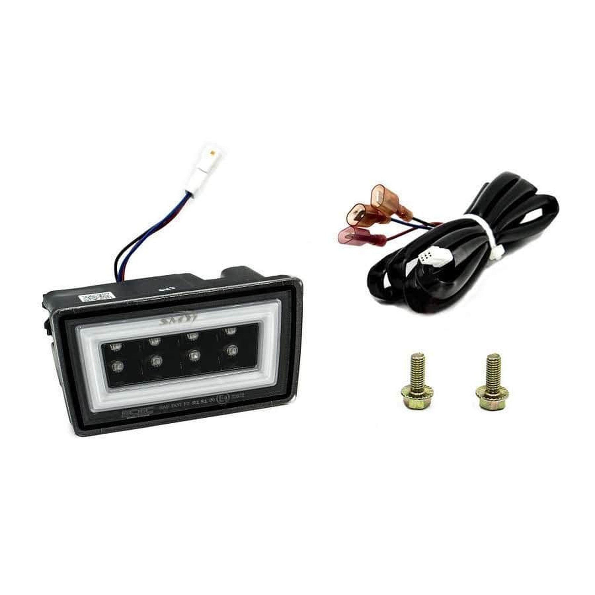 SMY F1 V3 Hyperflash Rear Brake Light (RBL) Smoked w/ DRL White Light Bar Subaru WRX / STI Sedan 2011-2014
