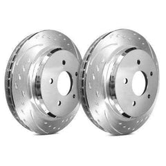 SP Performance Diamond Slot Gray ZRC Front Rotor (Pair) Infiniti G35 RWD 2005/Standard Brakes 2007-2008