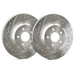 SP Performance Drilled & Slotted Zinc Front Rotors (Pair) Subaru STI 2004