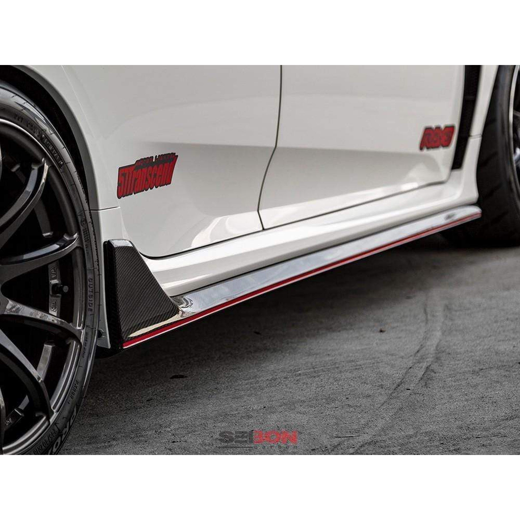 Seibon OEM Carbon Fiber Side Skirts Honda Civic Type R 2017-2021 | SS17HDCVR-OE