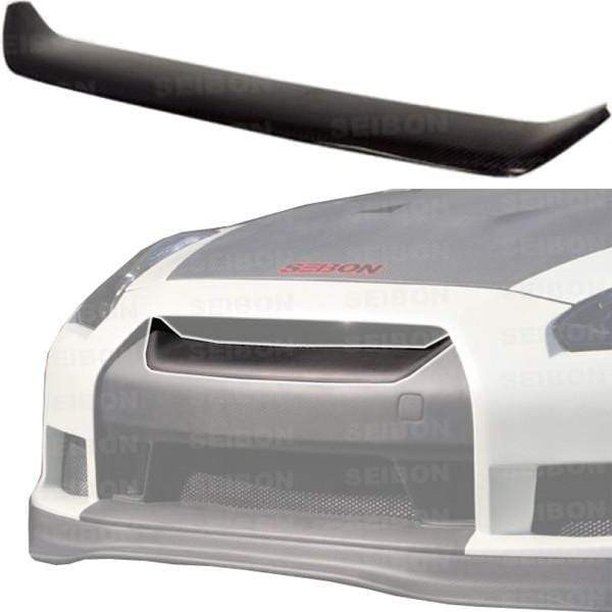 Seibon OEM Style Carbon Fiber Front Grille Nissan GT-R 2009-2011 | FG0910NSGTR-OE