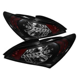 Spyder Headlights LED Tail Lights Black Hyundai Genesis Coupe 2010-2012