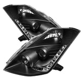 Spyder Projector Headlights Xenon/HID DRL Black Nissan 350Z 2006-2008