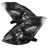 Spyder Projector Headlights Xenon/HID DRL Smoke Nissan 350Z 2006-2008