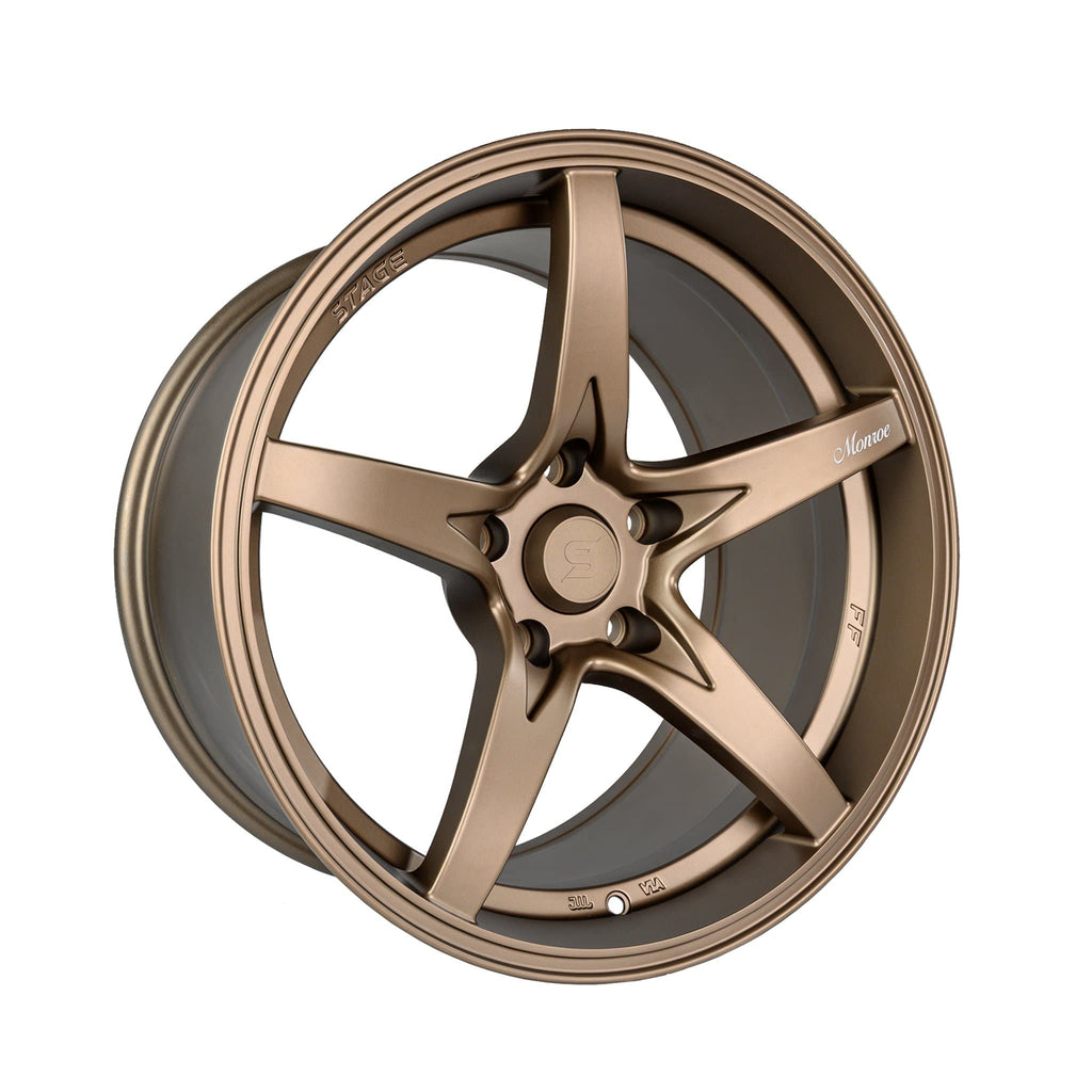 Stage Wheels Monroe 18x9 +22mm 5x120 CB: 73.1 Color: Matte Bronze
