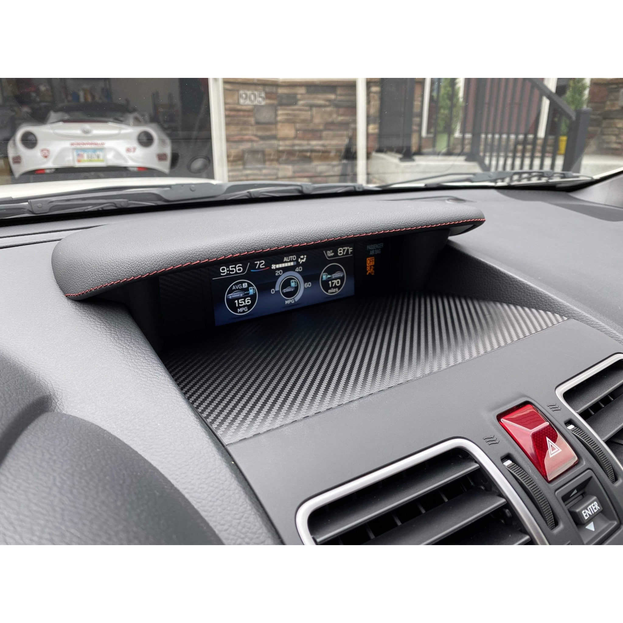 Sticker Fab 3D Carbon Center Instrument Panel Dash Trim Subaru WRX / STI 2015-2021