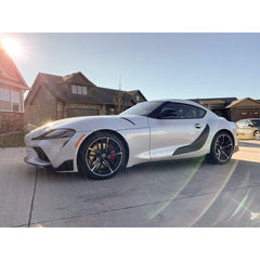 Sticker Fab 3D Carbon Door Trim Overlay / Garnish / Protector Toyota Supra 2020+