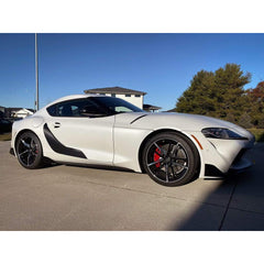 Sticker Fab 3D Carbon Door Trim Overlay / Garnish / Protector Toyota Supra 2020+