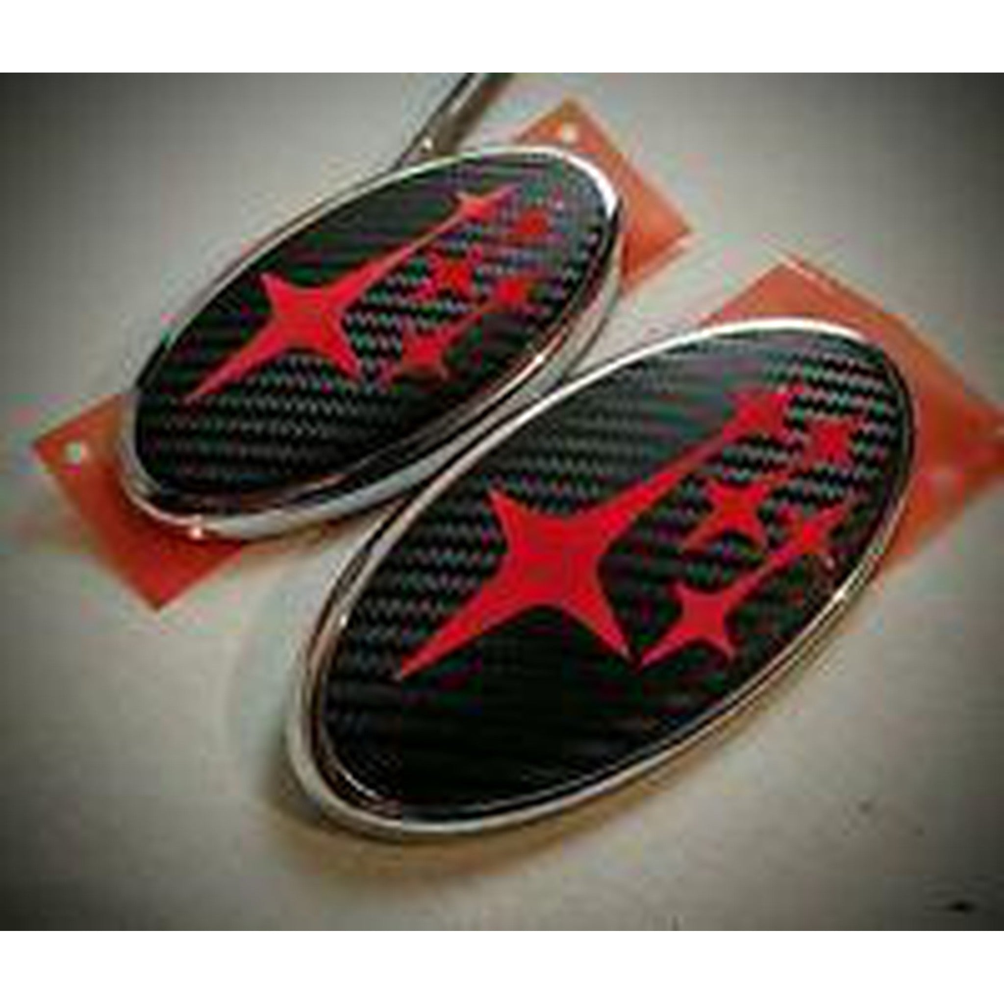 Sticker Fab 3D Carbon Fiber Emblem Overlays WRX / STI Hatch 2008-2014