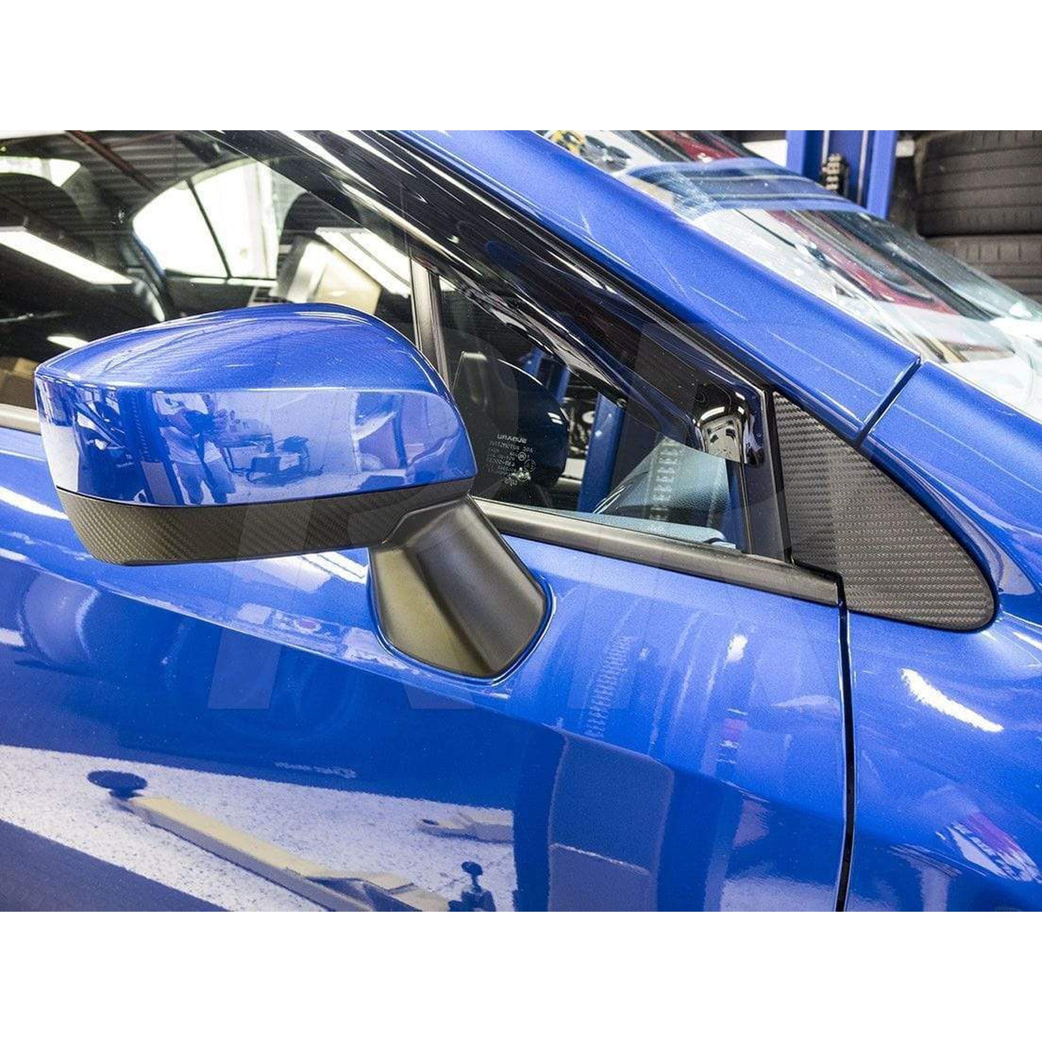 Sticker Fab 3D Carbon Fiber Quarter Window Trim Overlays WRX / STI 2015-2021