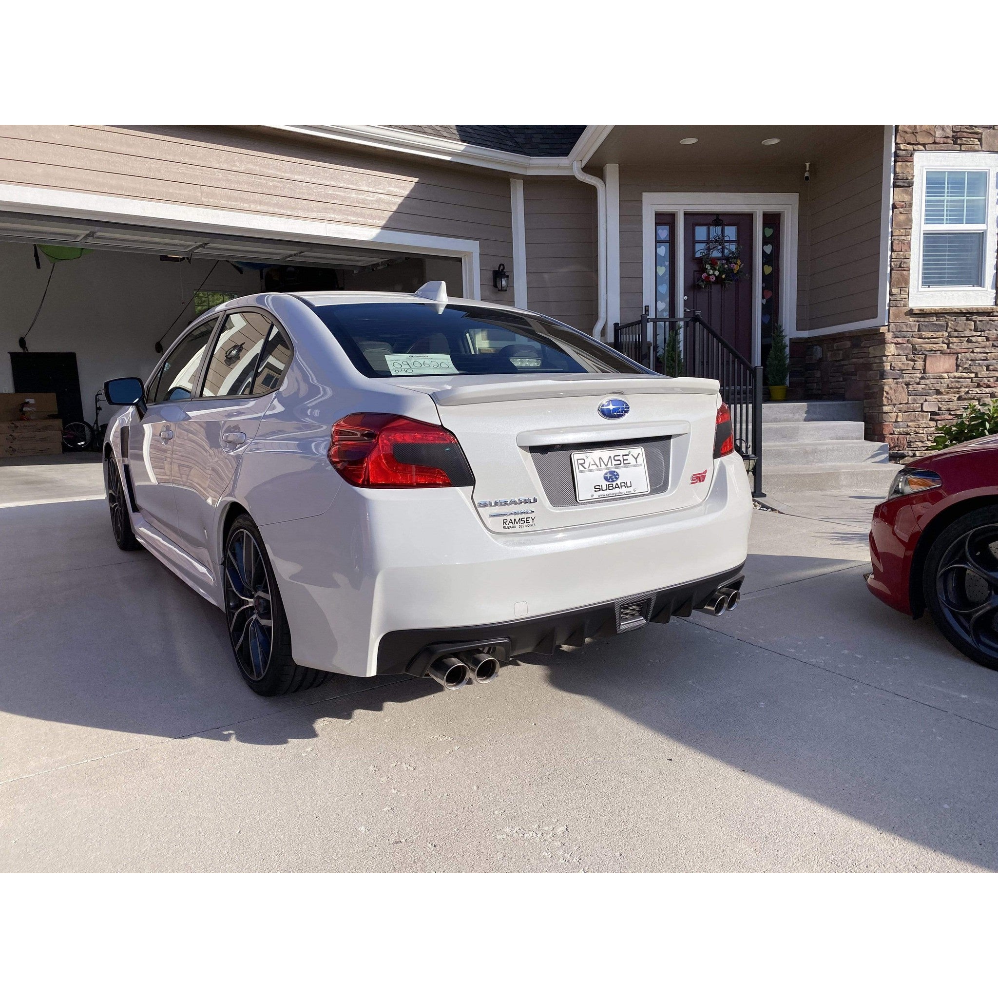 Sticker Fab 3D Carbon License Plate Panel Overlays - 2015-2021 Subaru WRX / STI