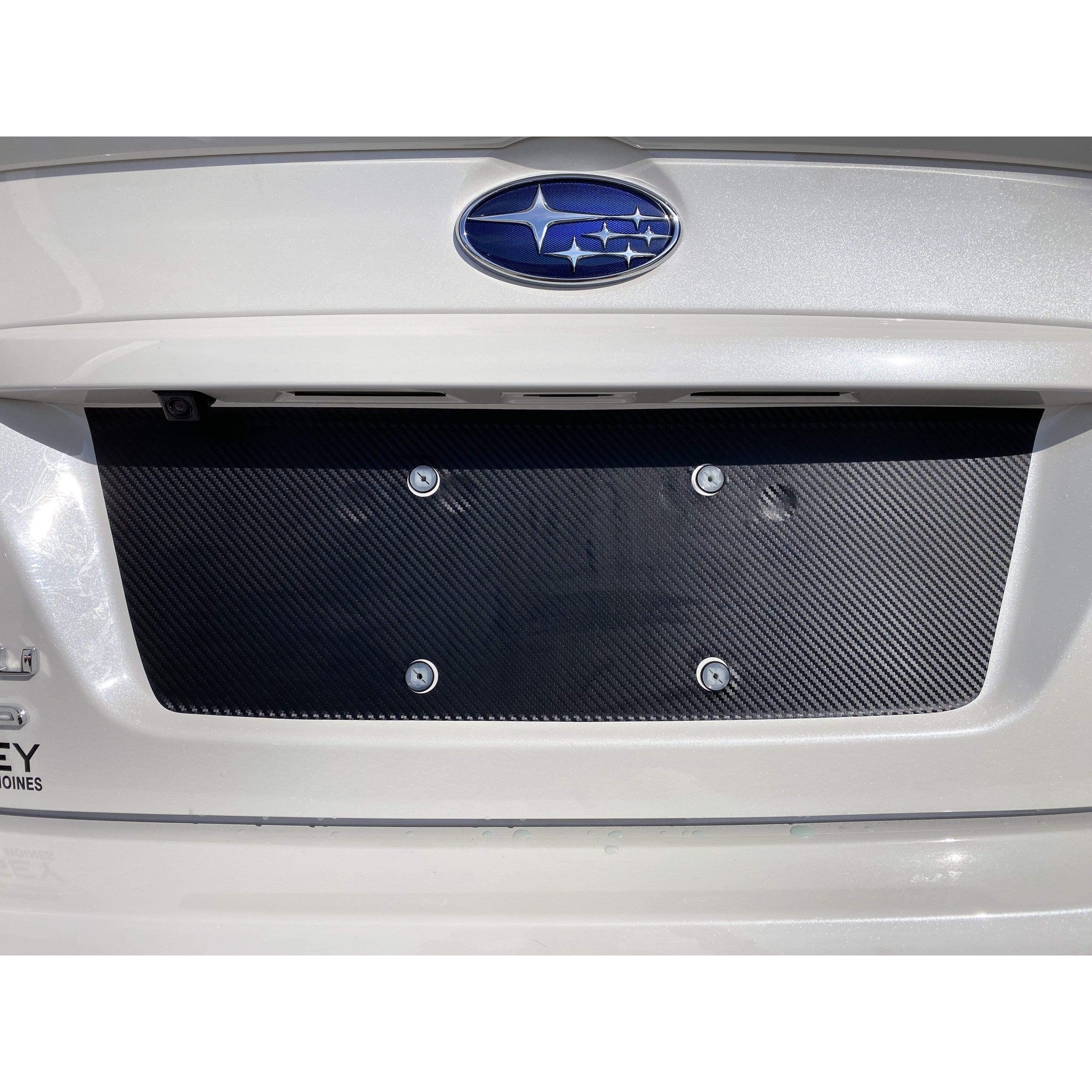 Sticker Fab 3D Carbon License Plate Panel Overlays - 2015-2021 Subaru WRX / STI