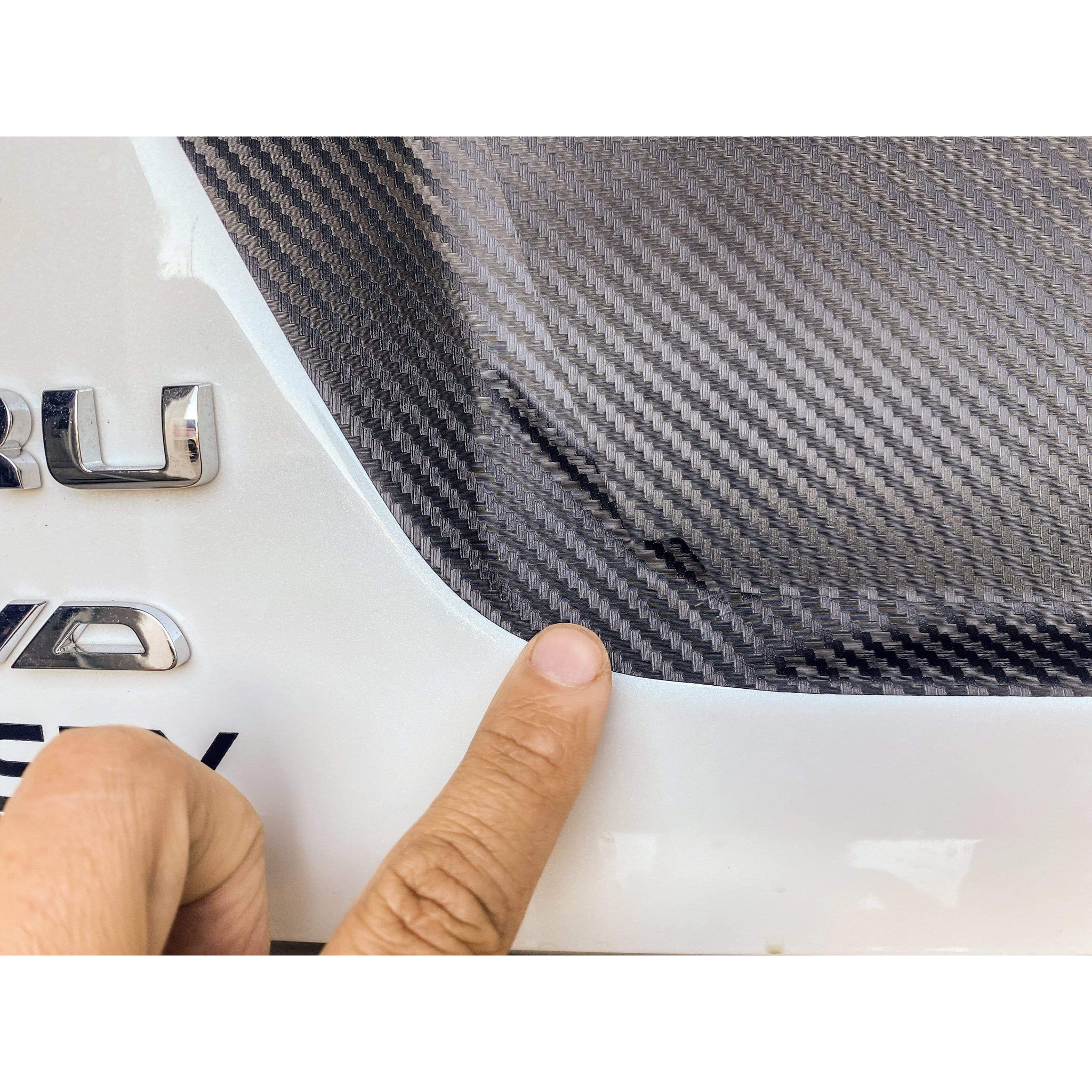 Sticker Fab 3D Carbon License Plate Panel Overlays - 2015-2021 Subaru WRX / STI