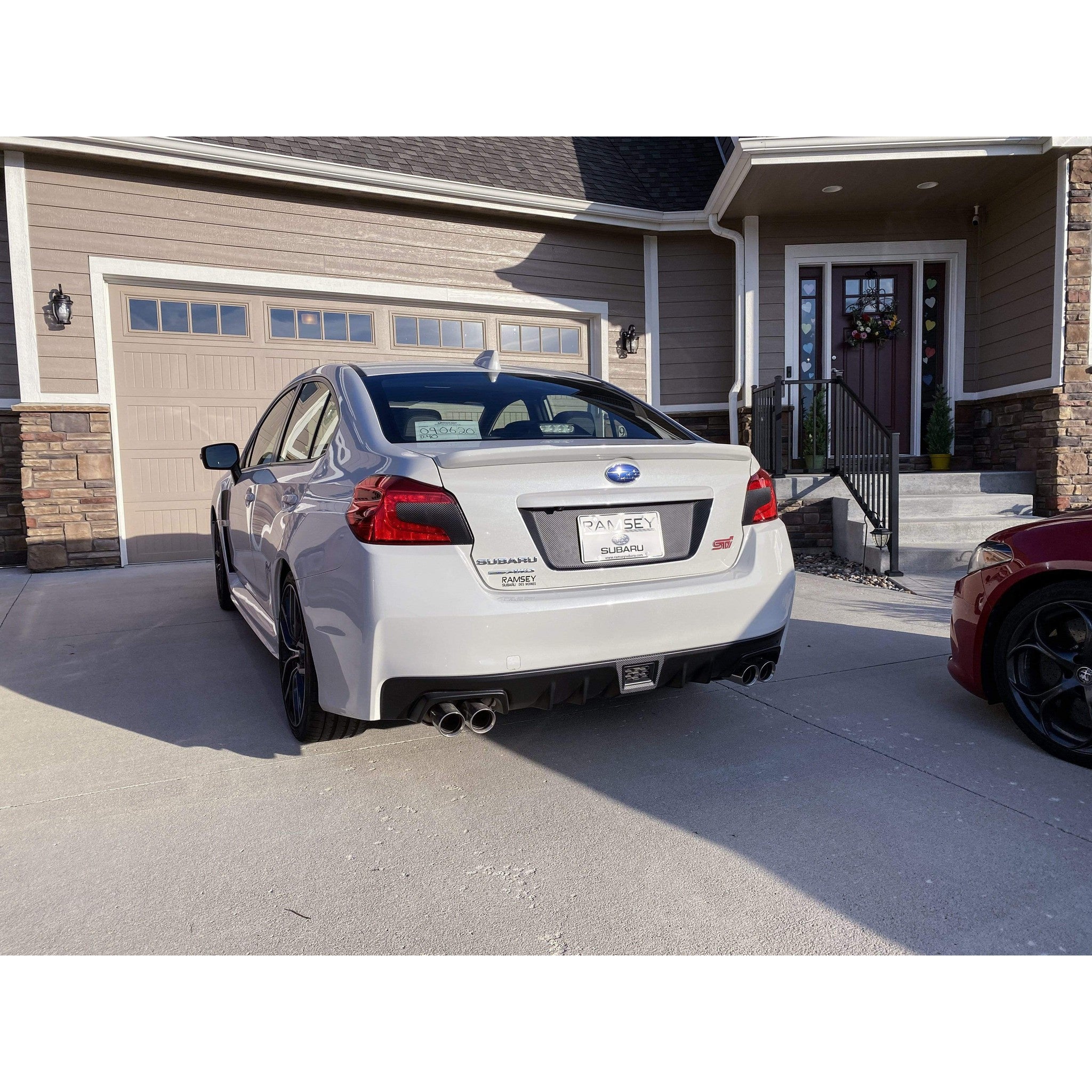 Sticker Fab 3D Carbon License Plate Panel Overlays - 2015-2021 Subaru WRX / STI