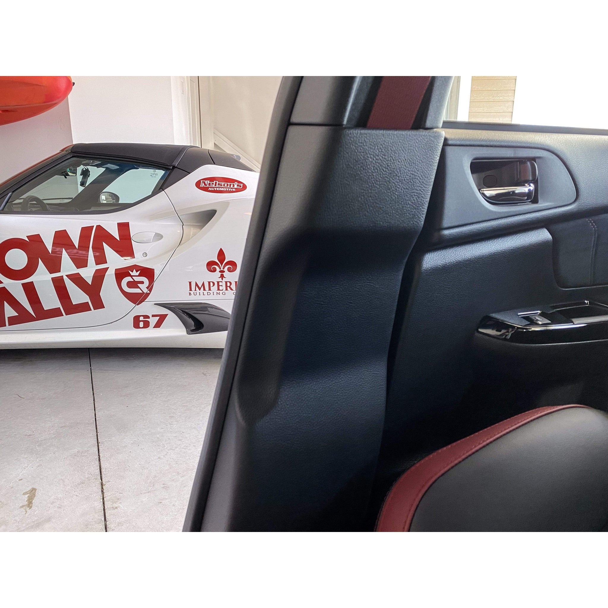 Sticker Fab 3D Carbon Seatbelt / Pillar Panel Protection Kit (Scuff Guard) Subaru WRX / STI 2015-2021