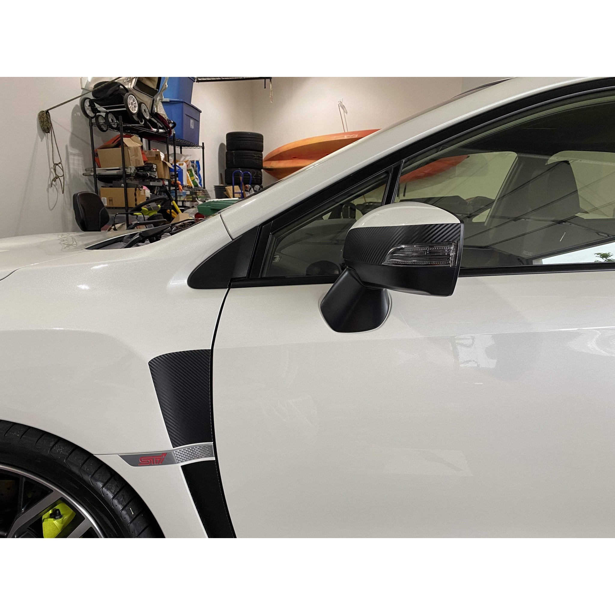 Sticker Fab 3D Carbon Turn Signal Mirror Cover Protector Subaru WRX / STI 2015-2021