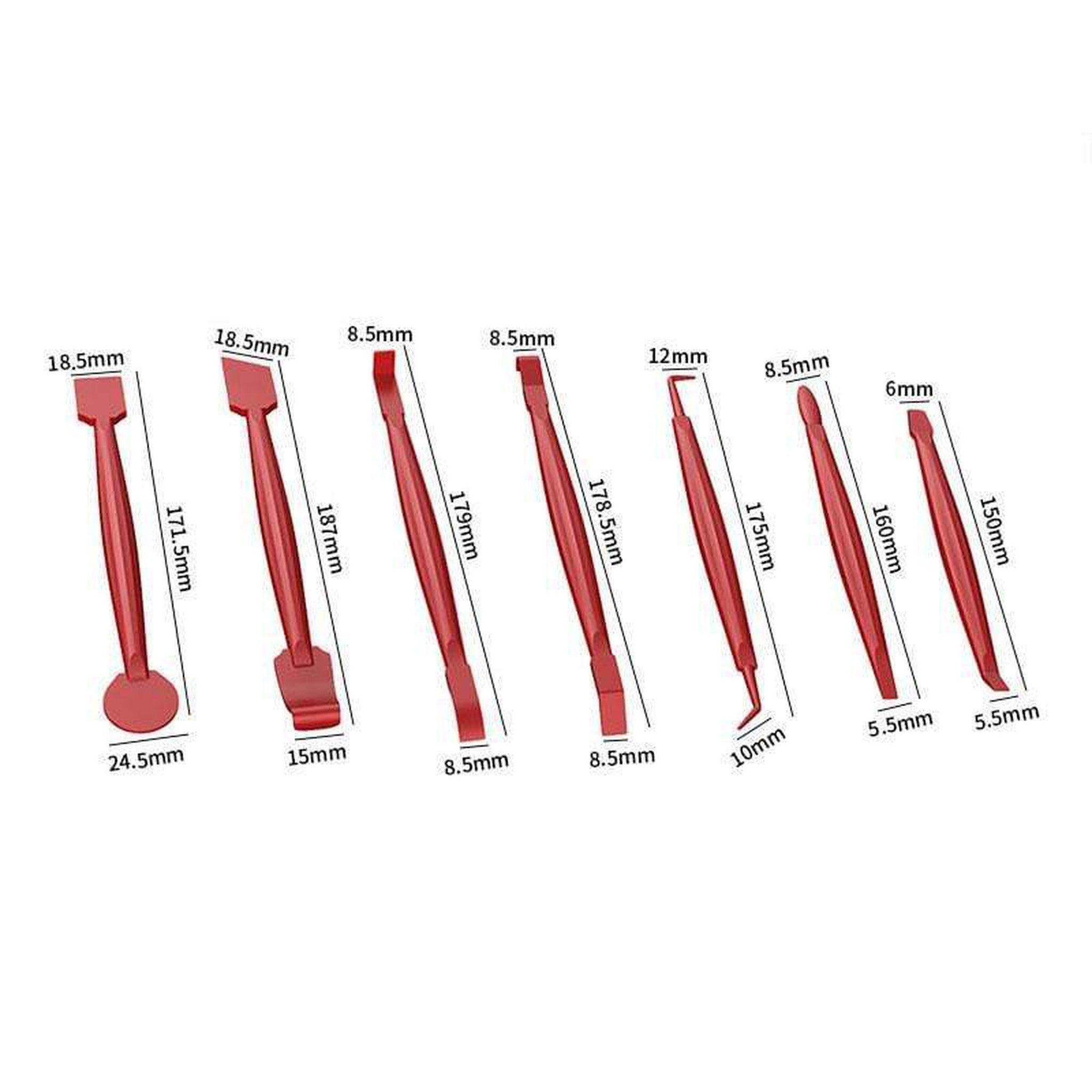 Sticker Fab 7 Piece Trim Tool Set for Vinyl Application