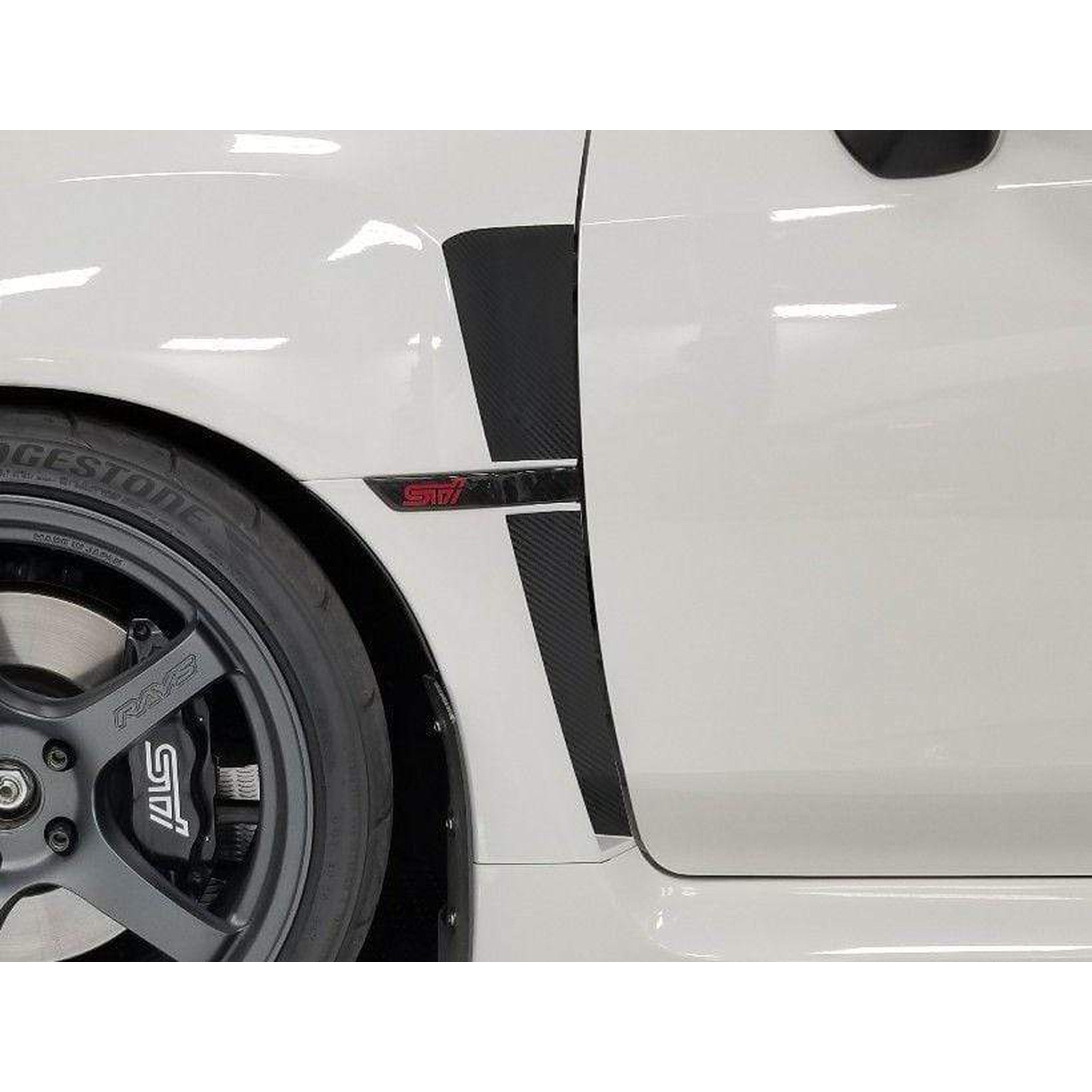 Sticker Fab Fender Upper and Lower Overlays (3D Carbon Vinyl) WRX / STI 2015+