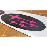 Sticker Fab Front + Rear 3D Carbon Fiber Emblem Overlays Subaru WRX / STI 2015+
