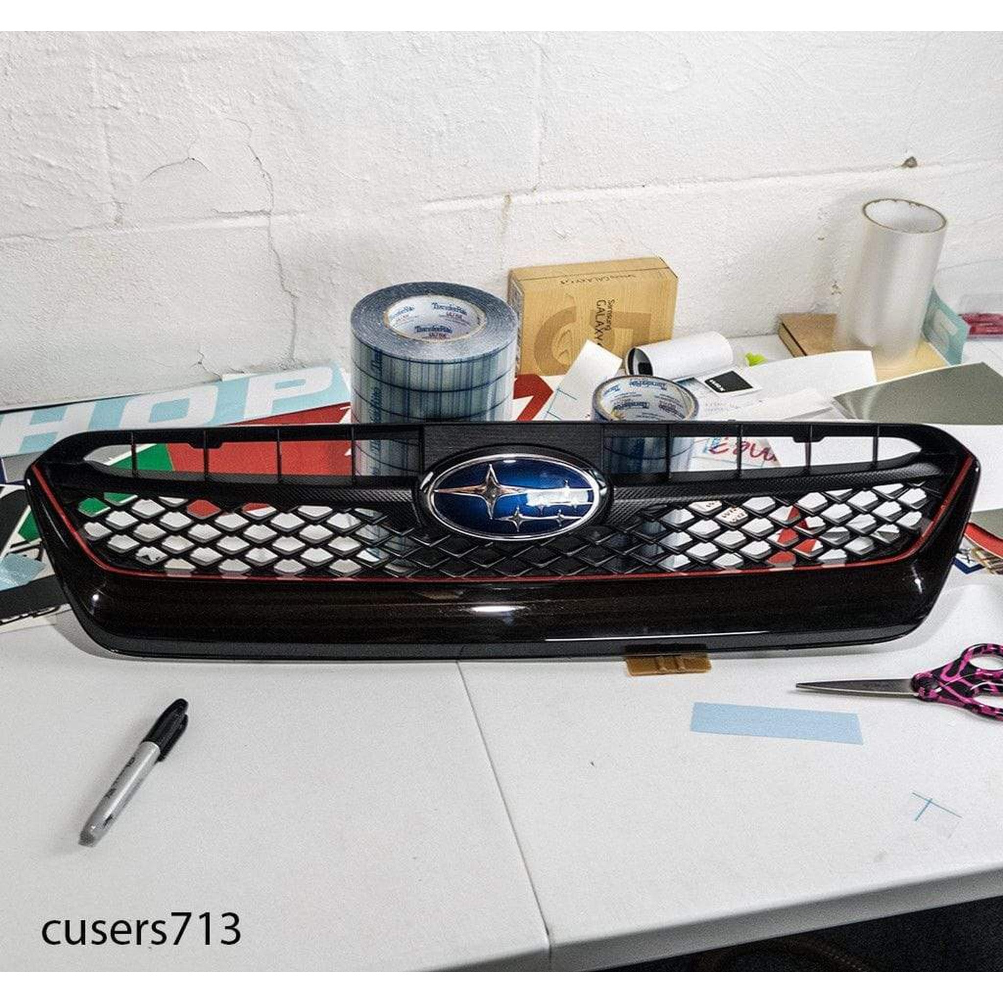 Sticker Fab Grille Pinstripe Subaru WRX / STI 2015-2017