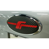 Sticker Fab JDM "F" Logo 3D Carbon Fiber Emblem Overlays Subaru Forester 2014-2016