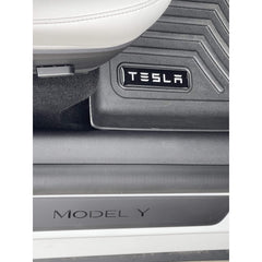 Sticker Fab Single Tesla Logo Emblem for Weathertech All Weather Floor Mats (Model S, Model X, Model 3, Model Y)