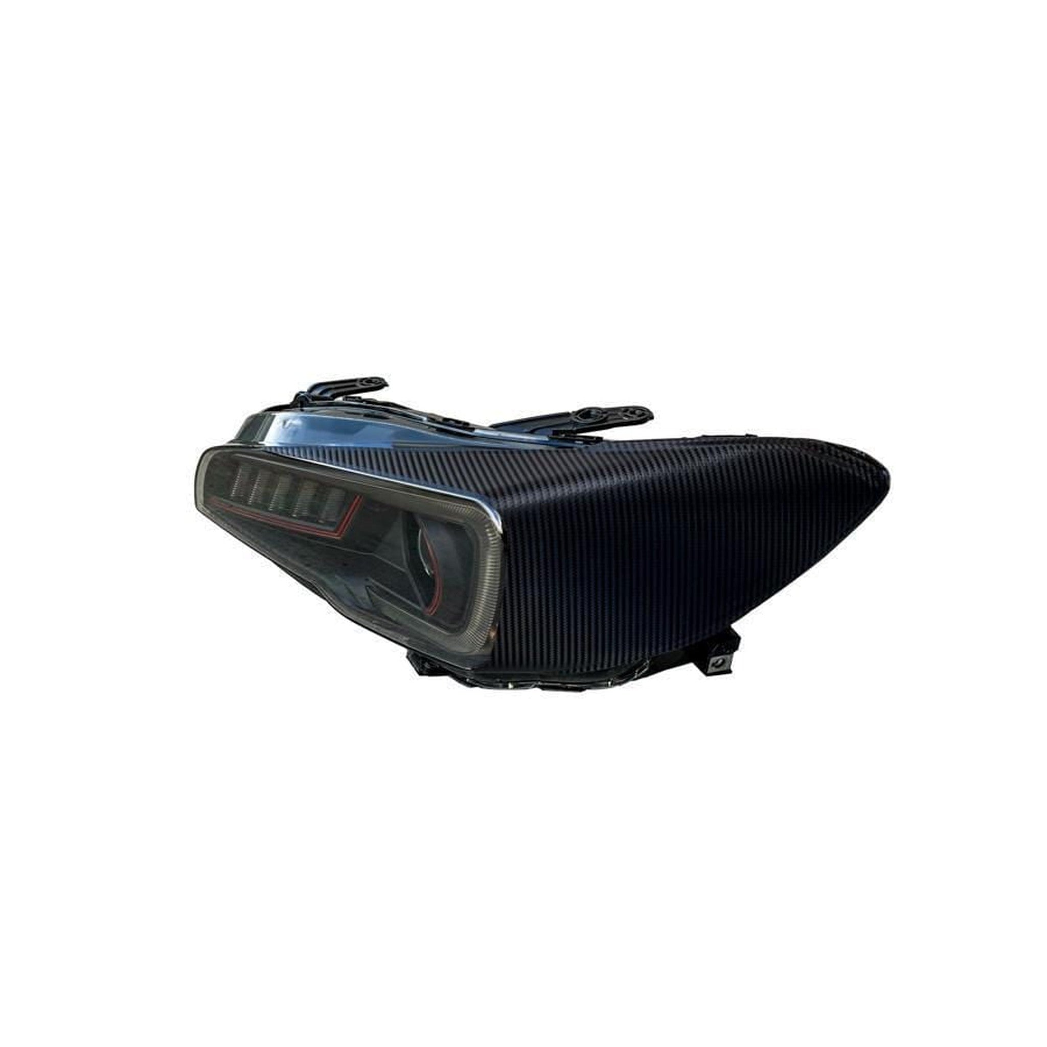 Sticker Fab Special Edition Dark Smoke Carbon Fiber SubiSpeed Headlight Overlays - 2015-2021 WRX / STI