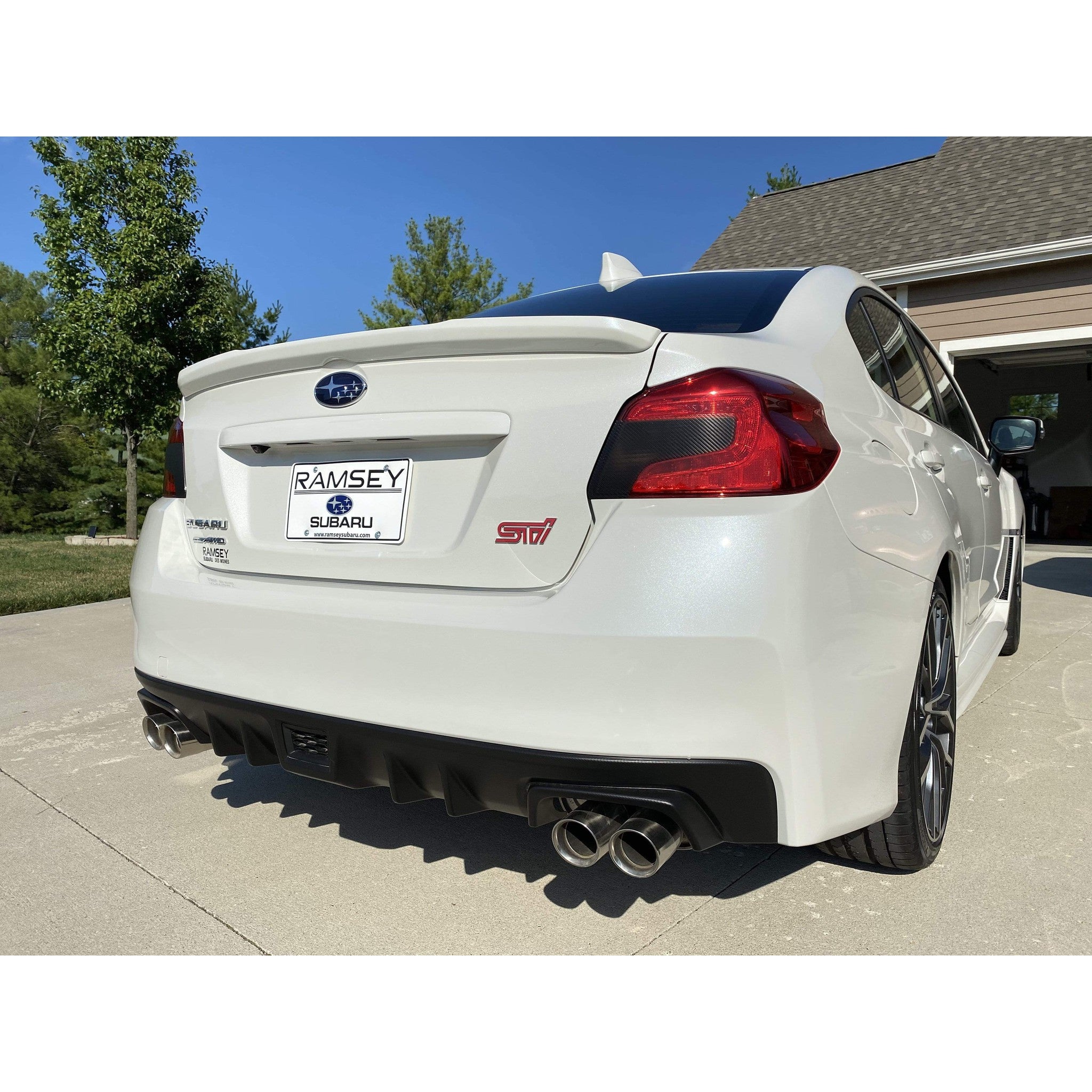 Sticker Fab Special Edition Dark Smoke Carbon Fiber Tail Light Overlays Subaru WRX / STI 2015-2021