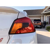 Sticker Fab Special Edition Dark Smoke Carbon Fiber Tail Light Overlays Subaru WRX / STI 2015-2021