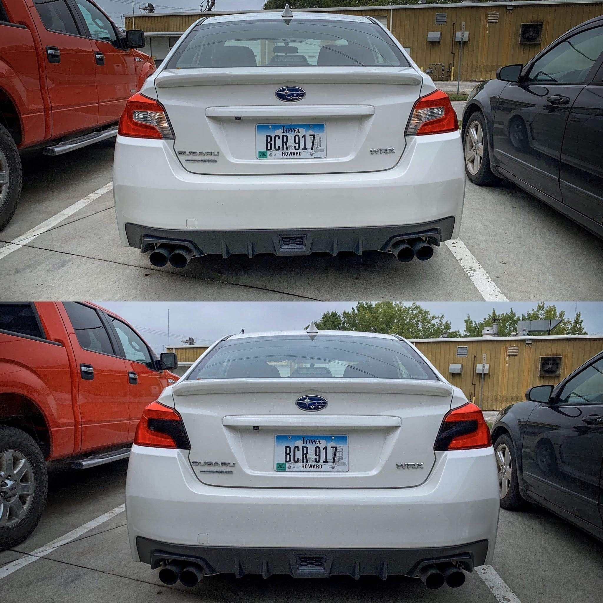 Sticker Fab Special Edition Dark Smoke Honeycomb Tail Light Overlays Subaru WRX / STI 2015-2021