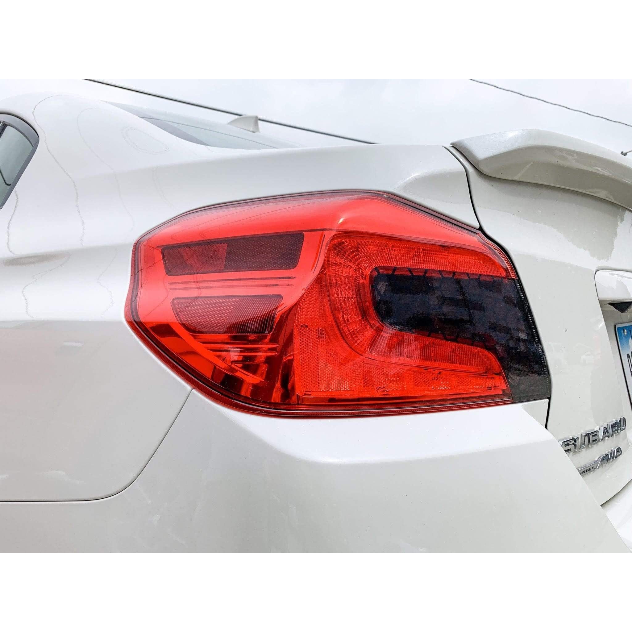 Sticker Fab Special Edition Dark Smoke Honeycomb Tail Light Overlays Subaru WRX / STI 2015-2021