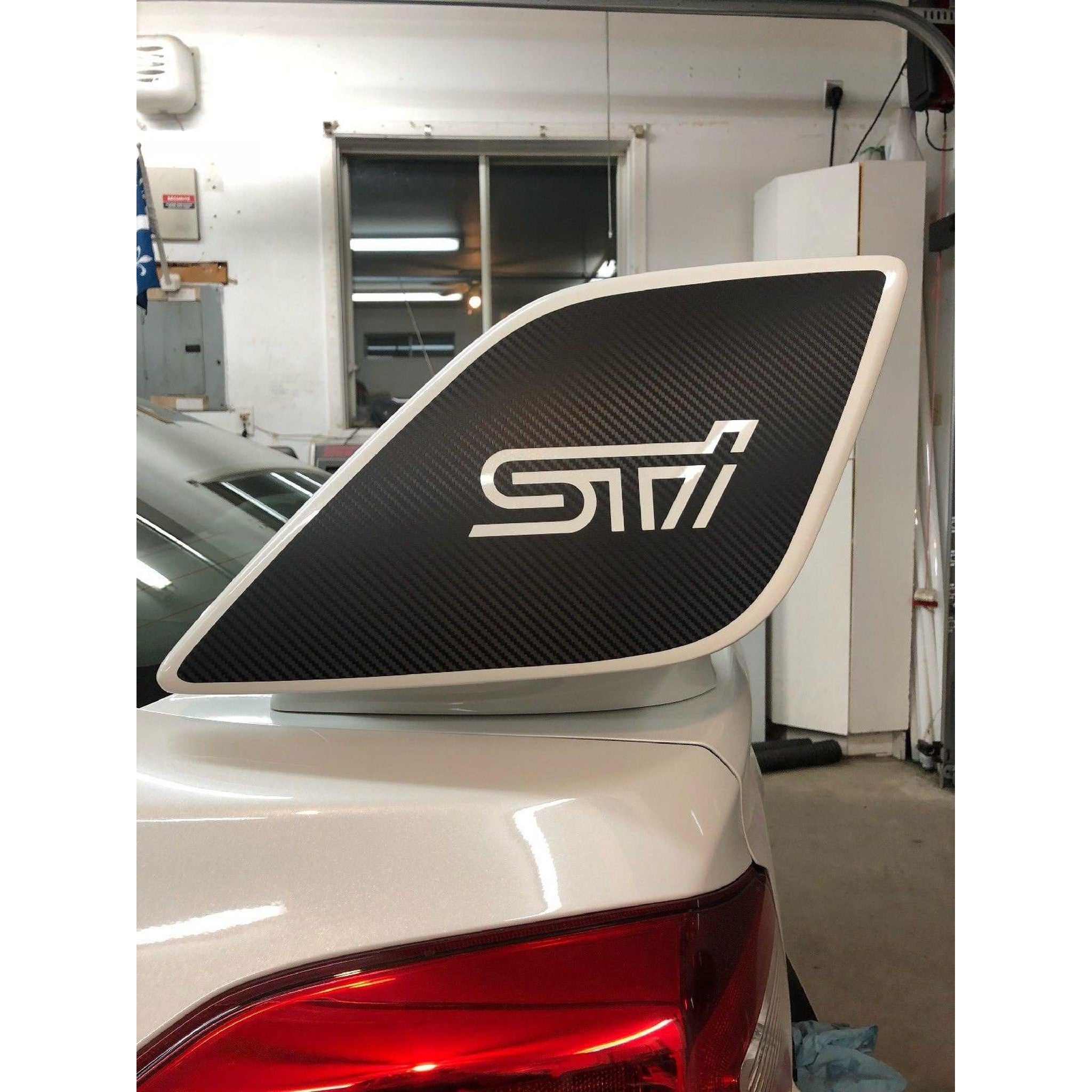 Sticker Fab Wing End Overlays for STI with OEM Wing - 2015-2026 WRX* / STI