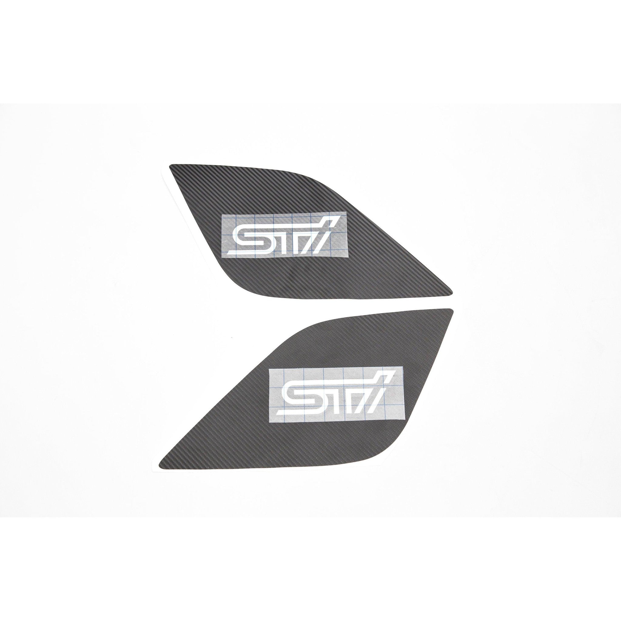 Sticker Fab Wing End Overlays for STI with OEM Wing - 2015-2026 WRX* / STI