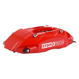 StopTech Front Slotted Big Brake Kit w/ Red Calipers Subaru WRX 2008-2014 | 83.841.4300.71