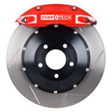 StopTech Front Slotted Big Brake Kit w/ Red Calipers Subaru WRX 2008-2014 | 83.841.4300.71