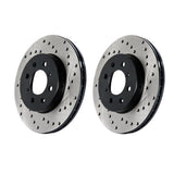StopTech Sport Axle Pack Drilled Rear Brake Kit Subaru WRX 2003-2005 | 979.47002R