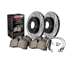 StopTech Sport Axle Pack Drilled Rear Brake Kit Subaru WRX 2003-2005 | 979.47002R