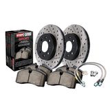 StopTech Sport Axle Pack Drilled/Slotted Rear Brake Kit Subaru WRX 2008 | 978.47007R