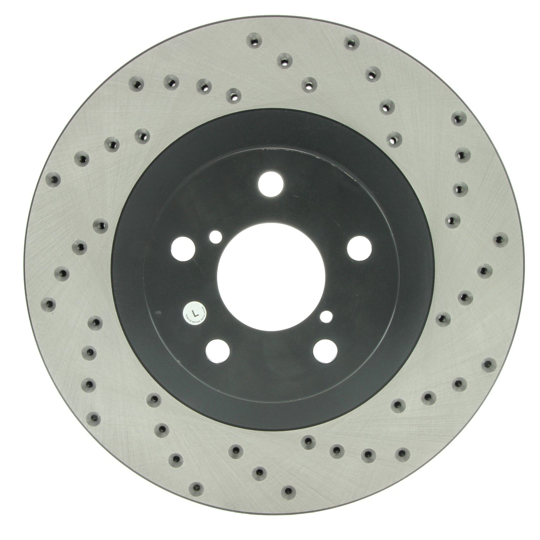 StopTech Sport Drilled Brake Rotor Front Left Nissan 370z 2009-2020 / Infiniti G37 2008-2013 | 128.42100L