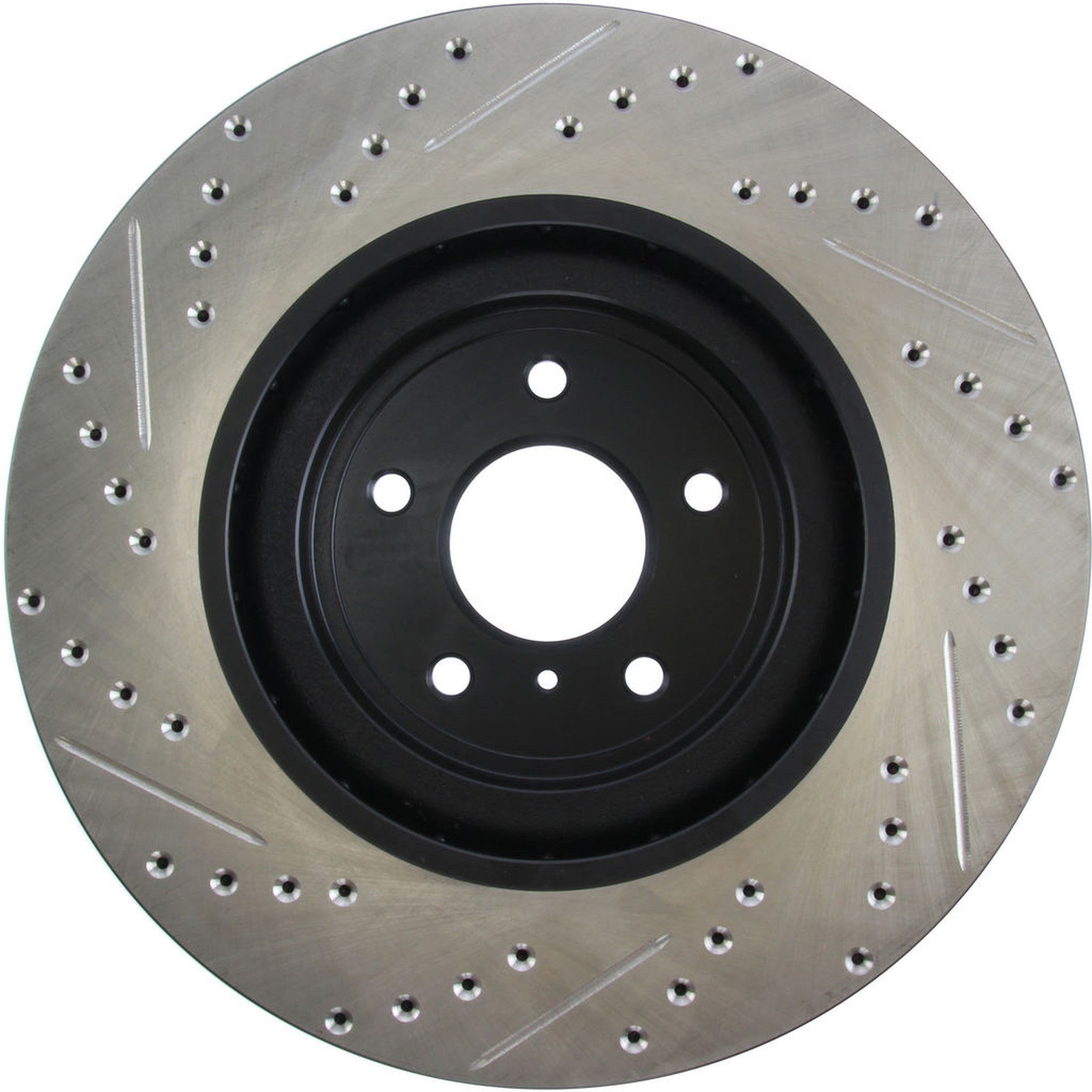 StopTech Sport Drilled + Slotted Brake Rotor Front Left Nissan 370z 2009-2020 / Infiniti G37 2008-2013 | 127.42100L