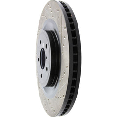 StopTech Sport Drilled + Slotted Brake Rotor Front Left Nissan 370z 2009-2020 / Infiniti G37 2008-2013 | 127.42100L