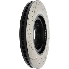 StopTech Sport Drilled + Slotted Brake Rotor Front Left Nissan 370z 2009-2020 / Infiniti G37 2008-2013 | 127.42100L