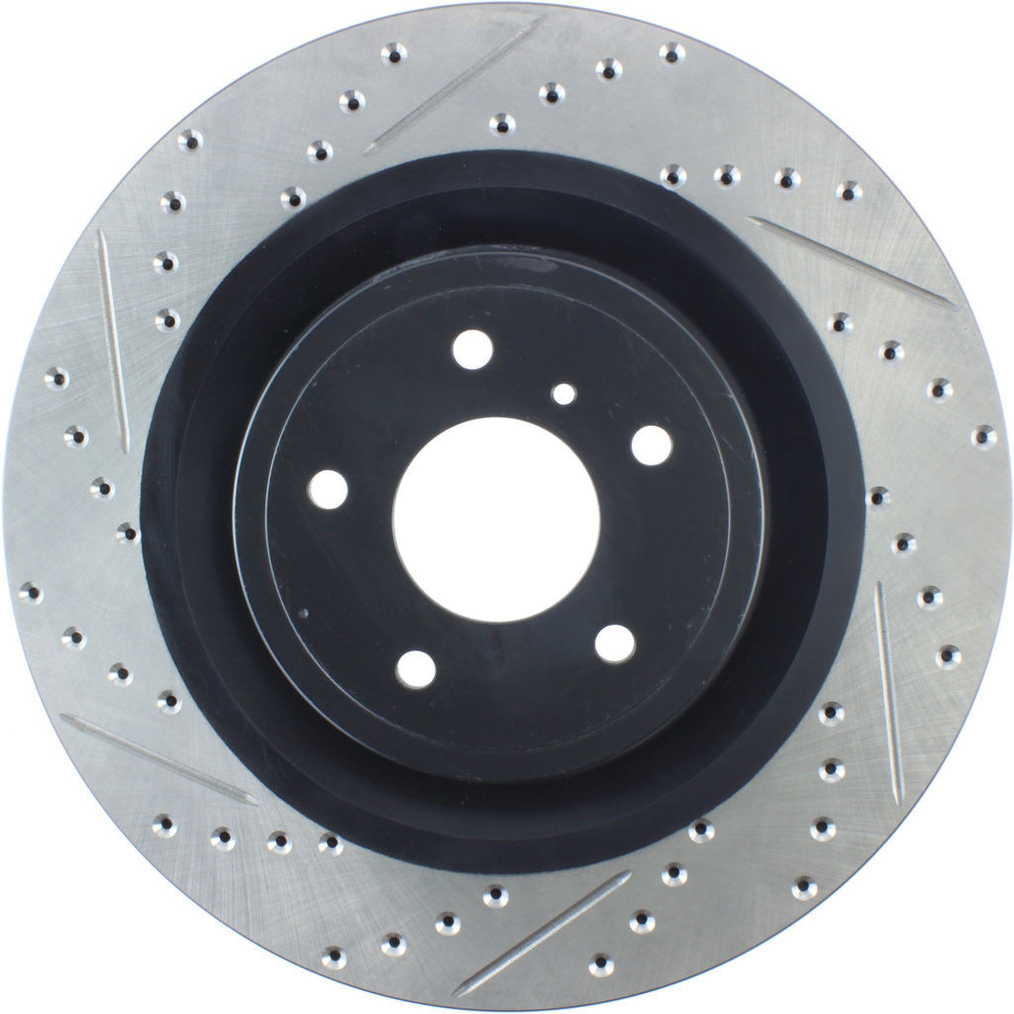 StopTech Sport Drilled + Slotted Brake Rotor Front Right Nissan 370z 2009-2020 / Infiniti G37 2008-2013 | 127.42100R
