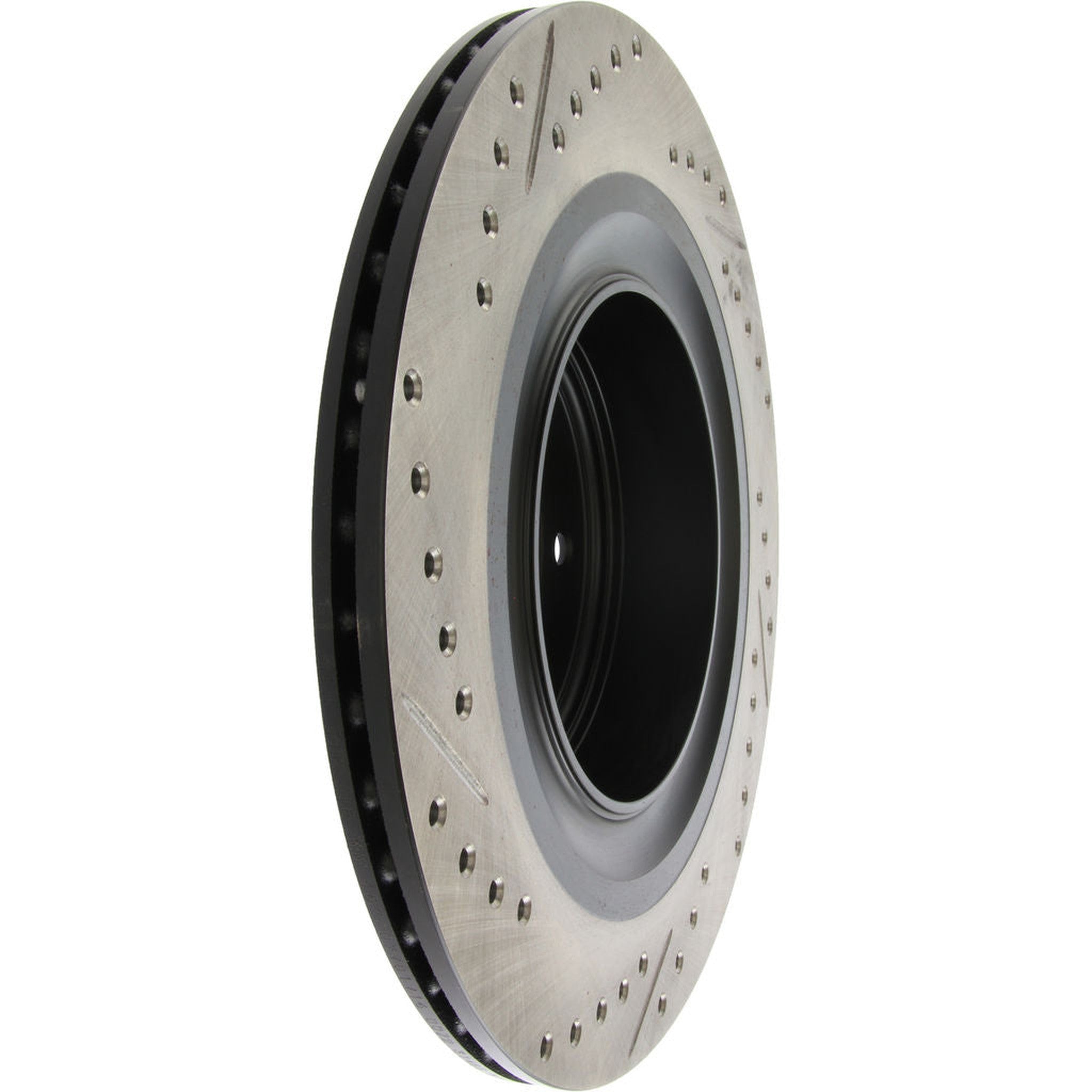 StopTech Sport Drilled + Slotted Brake Rotor Rear Left Nissan 370z 2009-2020 / Infiniti G37 2008-2013 | 127.42101L