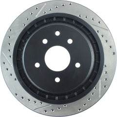 StopTech Sport Drilled + Slotted Brake Rotor Rear Right Nissan 370z 2009-2020 / Infiniti G37 2008-2013 | 127.42101R