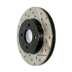 StopTech Sport Drilled & Slotted Rotor Rear Right Subaru WRX w/o Eyesight Tech 2015-2021 | 127.47032R
