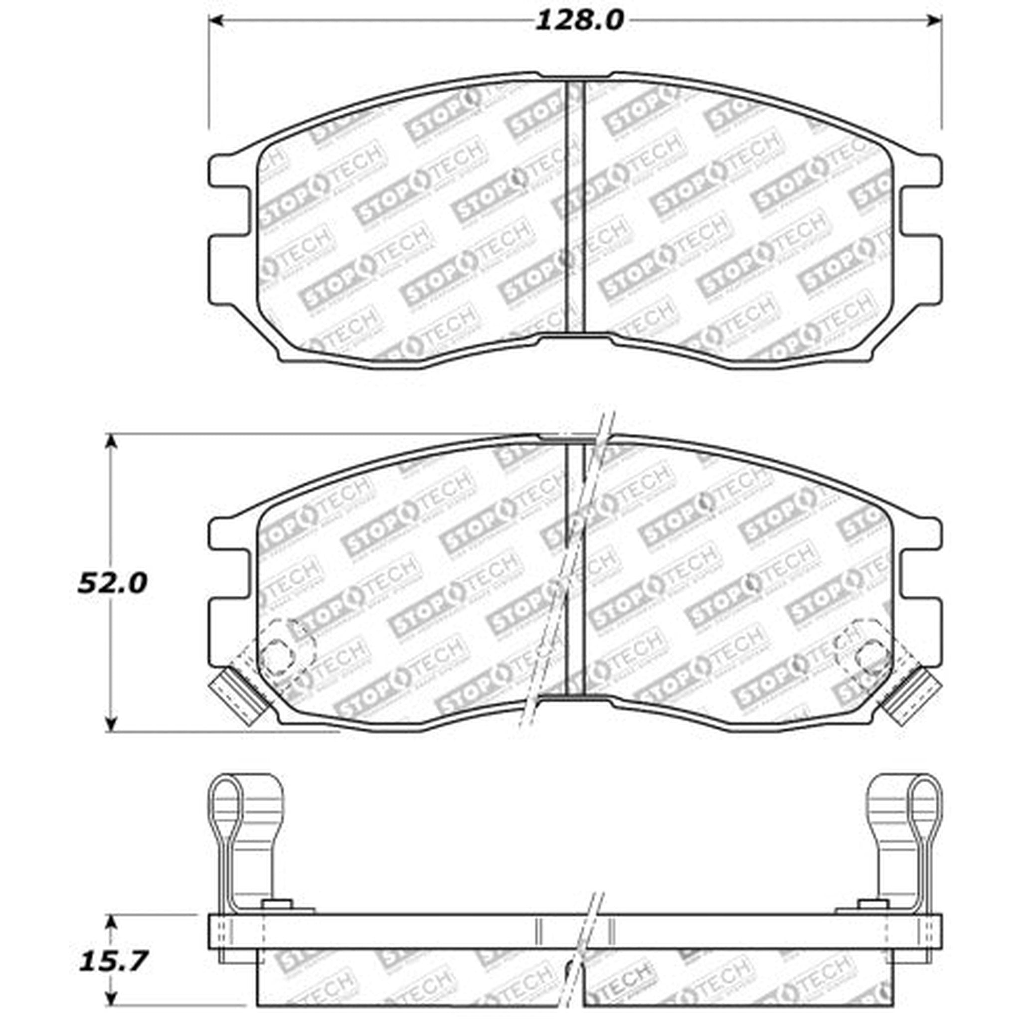 StopTech Sport Front Brake Pads Mitsubishi Eclipse 1990-2001 | 309.04840