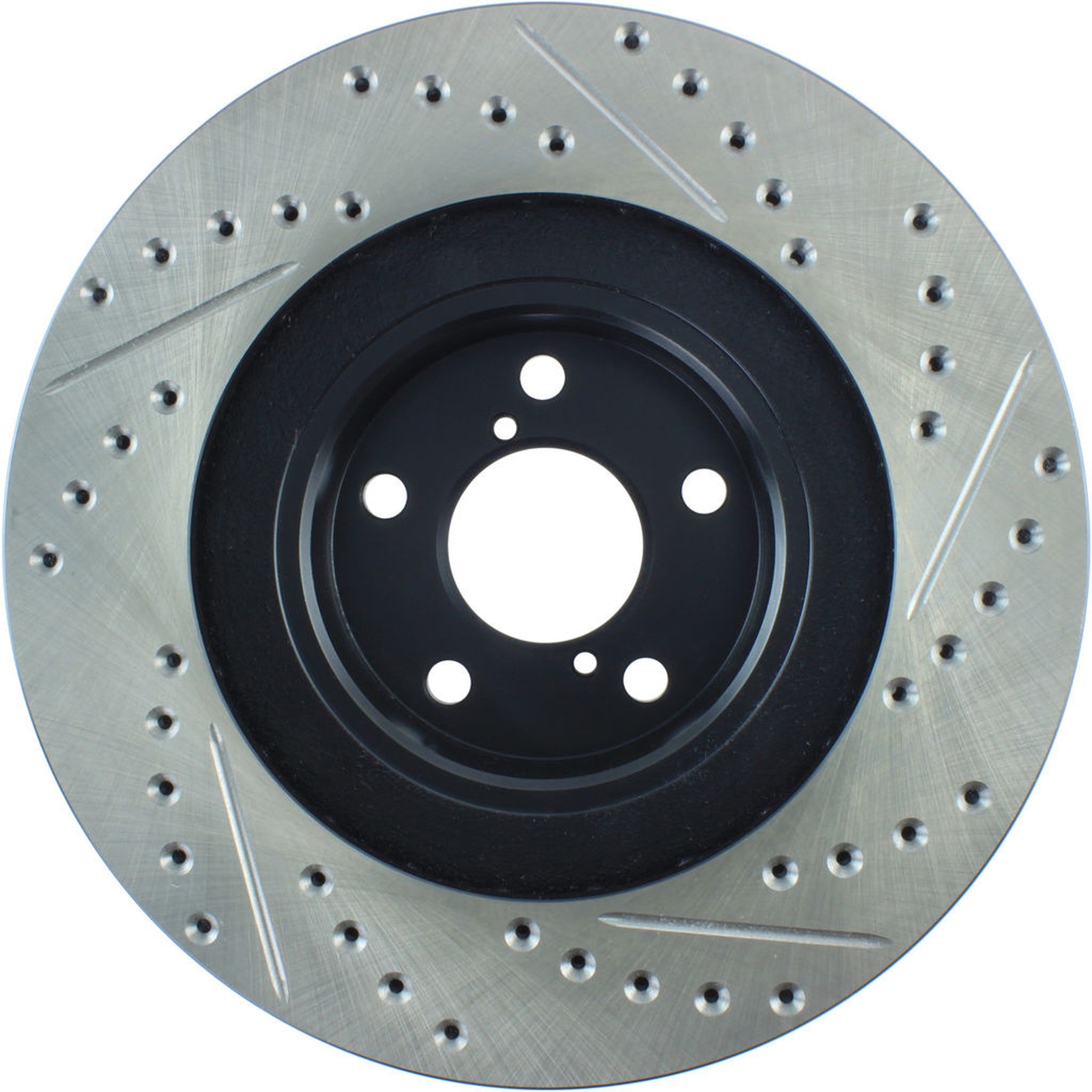 StopTech Sport Slotted & Drilled Brake Rotor Front Left Subaru WRX 2002-2008 | 127.47018L